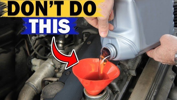 is spilling oil on engine bad