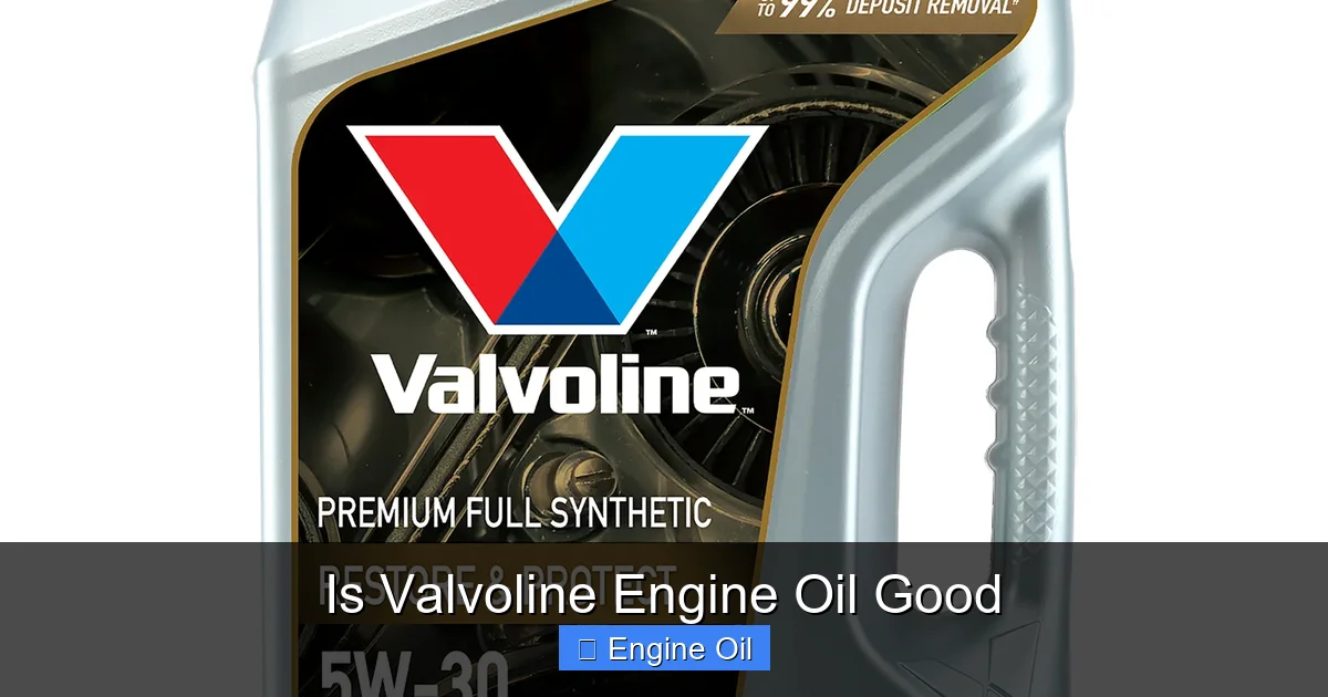Understanding Valvoline's Advanced Chemistry