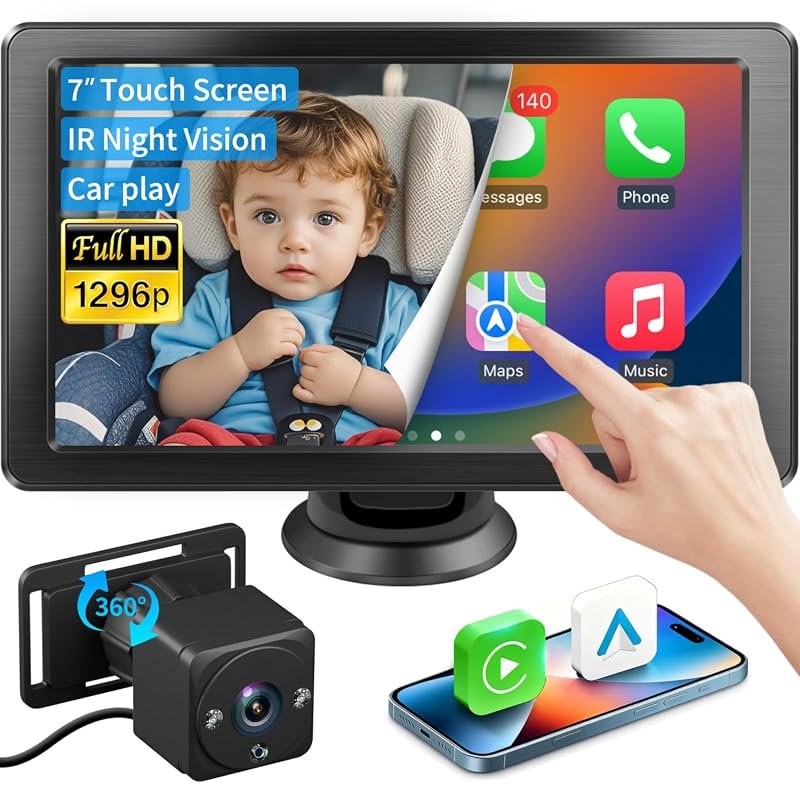 1296P HD Baby Car Camera with 7