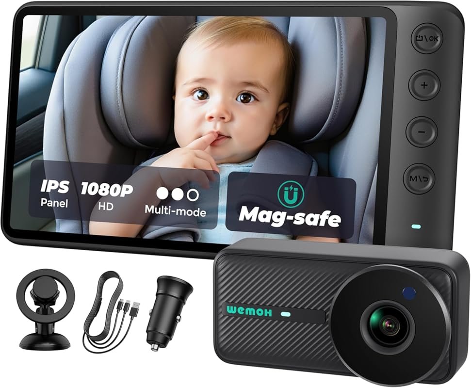 NO.1 Magnetic 1080P Baby Car Camera with 5