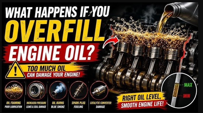 what will happen if you overfill your engine with oil