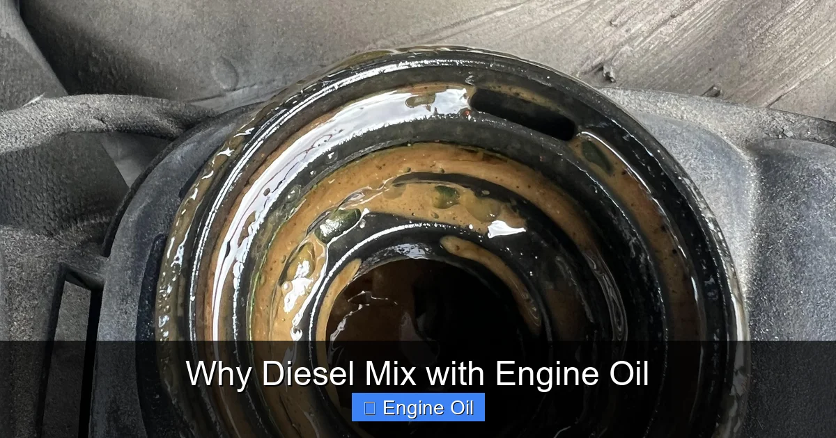 Common Causes of Diesel Fuel in Oil