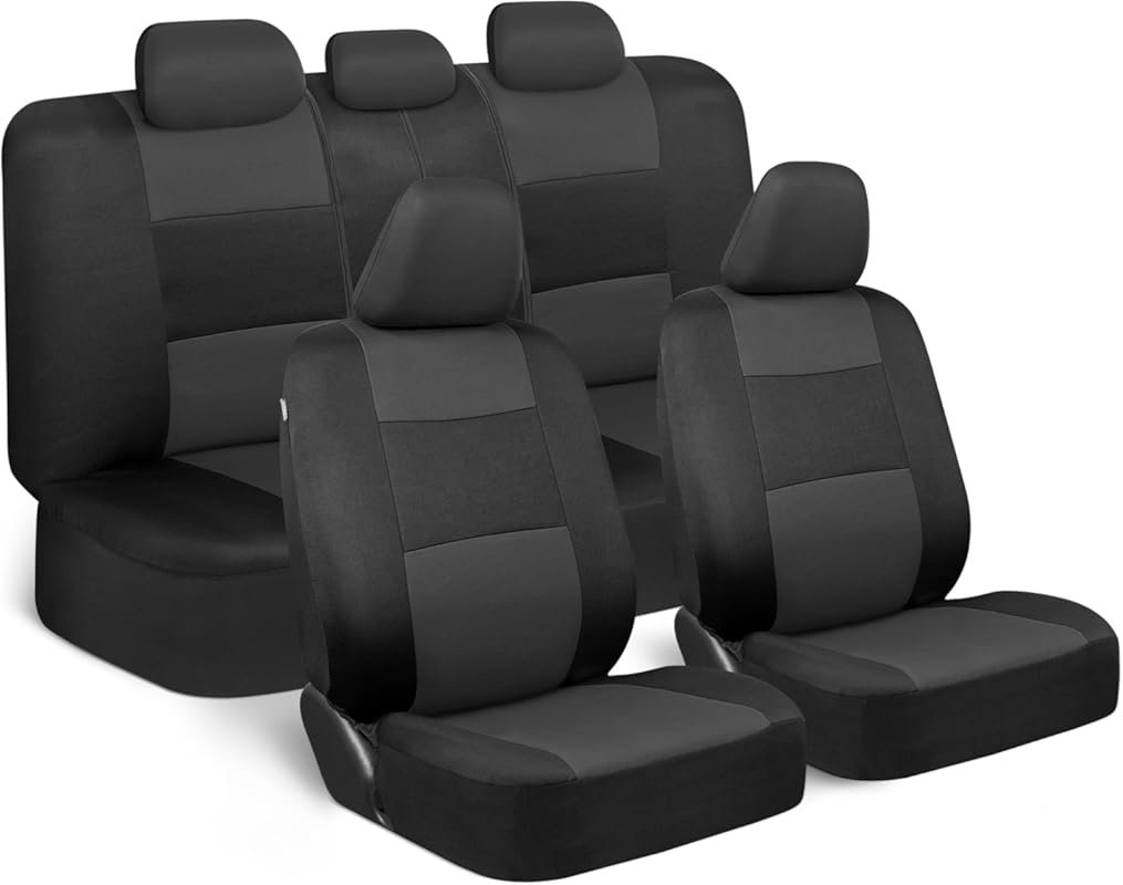 BDK PolyPro Full Set Car Seat Covers for Cars, Trucks, and SUVs with S