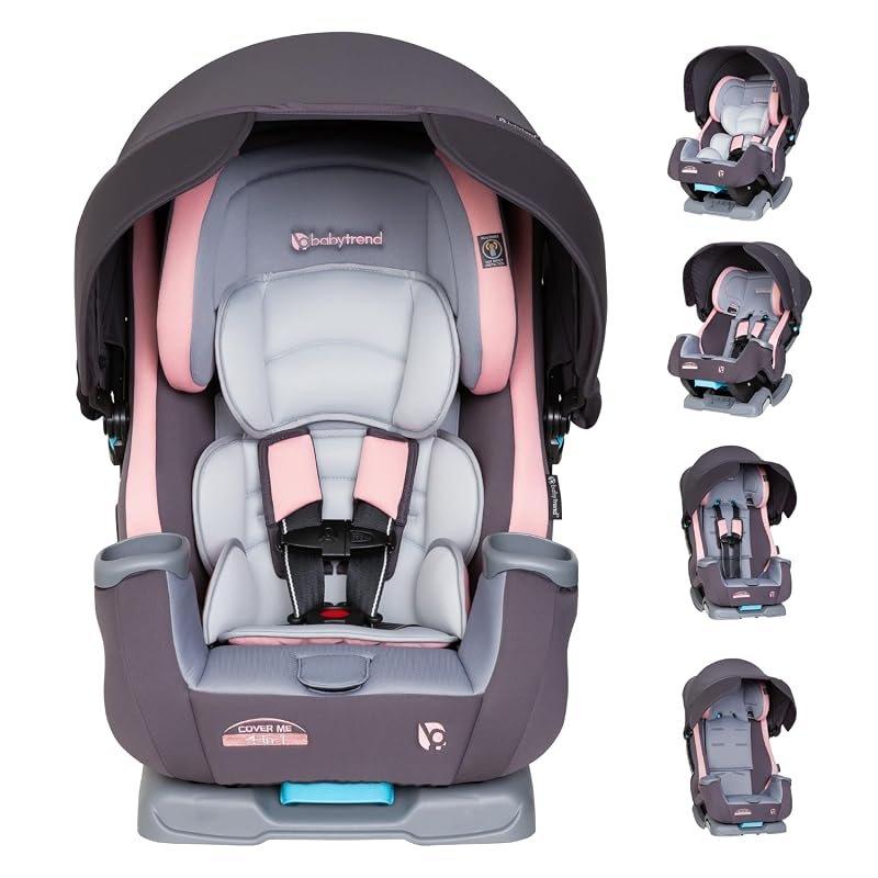 Baby Trend Cover Me 4-in-1 Convertible Car Seat Featuring Full Coverag
