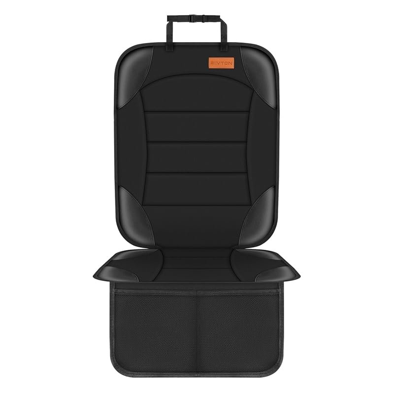 Waterproof Child Car Seat Protector with Thick Padding, Non-Slip Backi