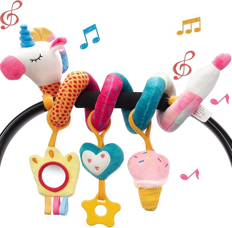 Hahaland Unicorn Car Seat Toy