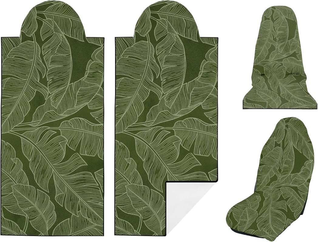Banana Leaf Seat Towel Covers