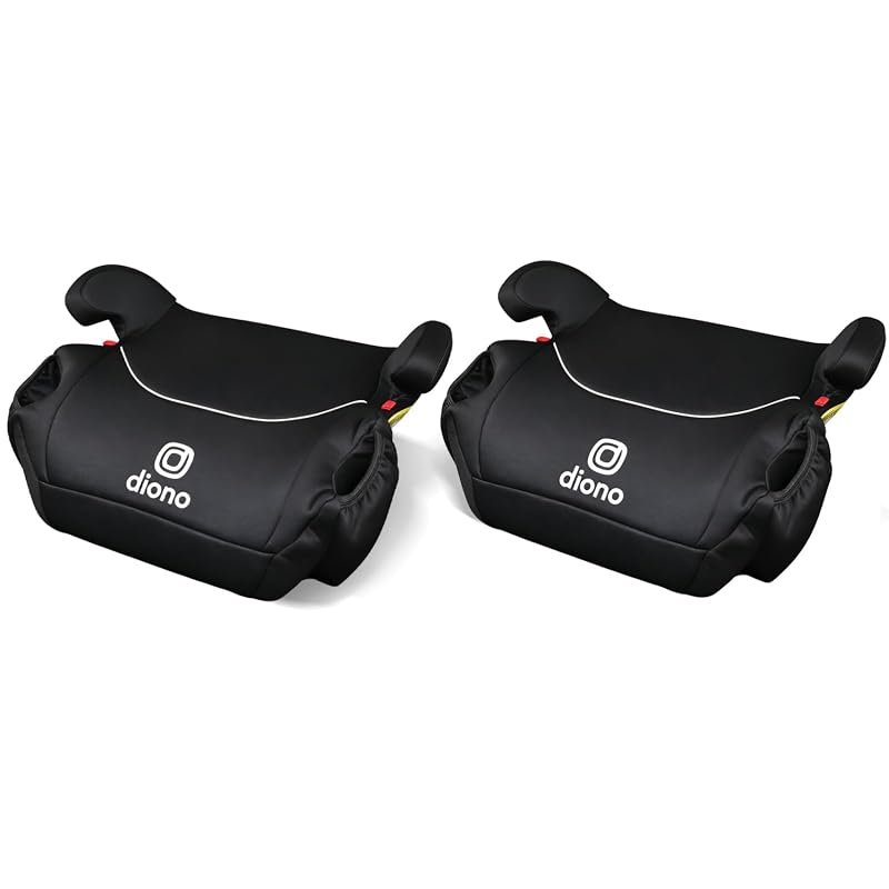Diono Solana 2-Pack Backless Booster Car Seats with Cup Holders and Ma