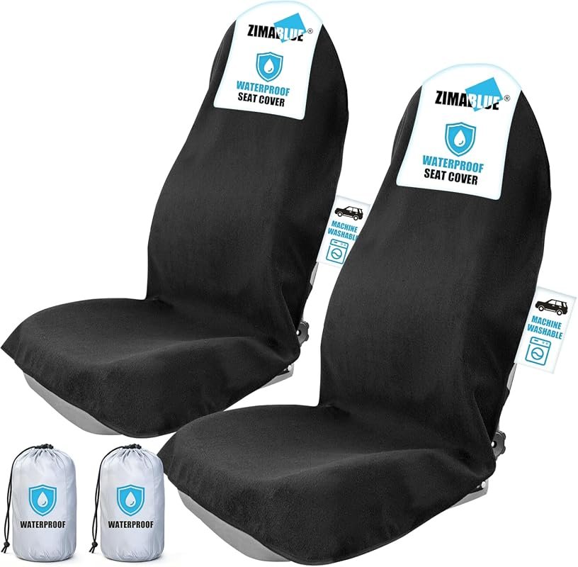 ZIMABLUE Waterproof Seat Cover 2-Pack