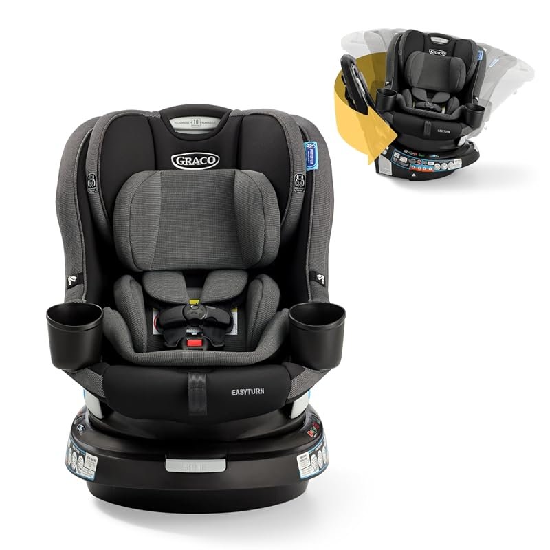 Graco EasyTurn 360 2-in-1 Rotating Convertible Car Seat for Infants an