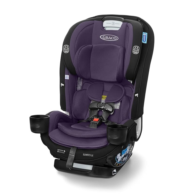 Graco SlimFit3 LX 3-in-1 Convertible Car Seat, Slim Design for Three A