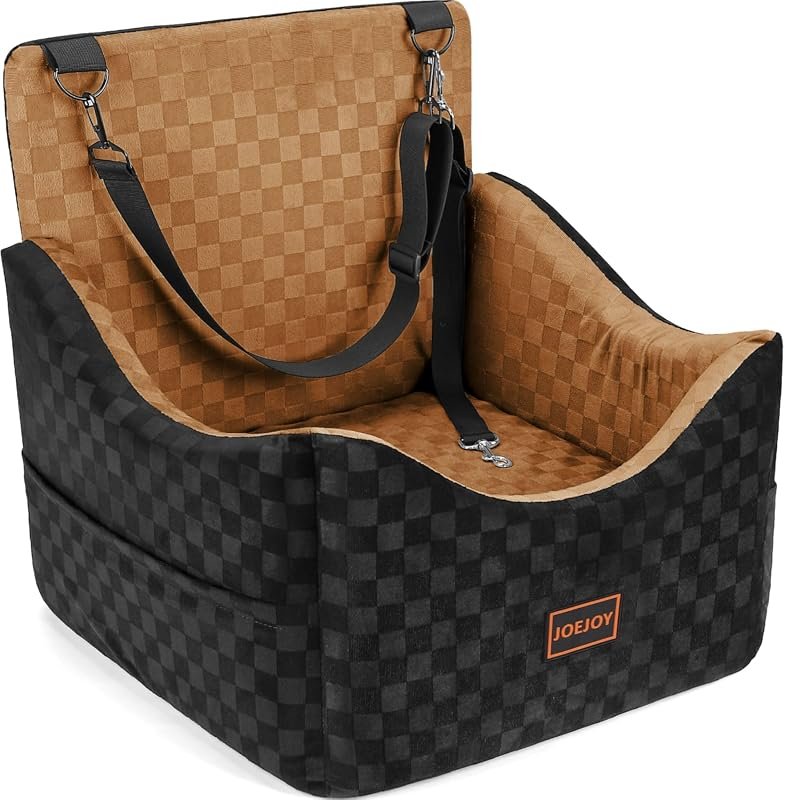 JOEJOY Elevated Memory Foam Dog Car Seat