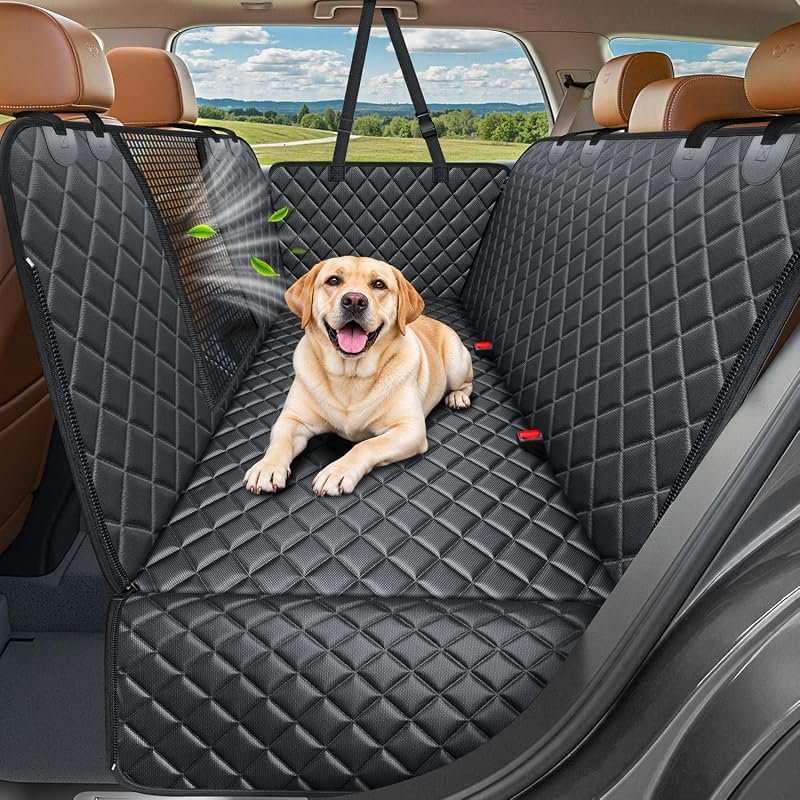 URPOWER 4-in-1 Waterproof Dog Car Seat Cover, Durable Hammock Protecto