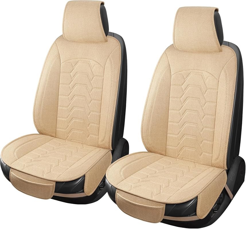 Linen Front Car Seat Covers