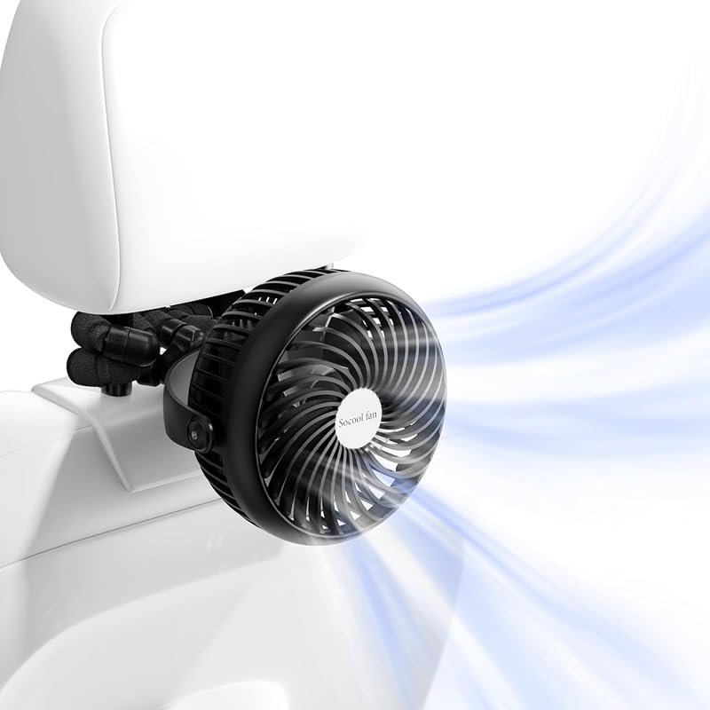 Socool 5000mAh Portable Car Fan